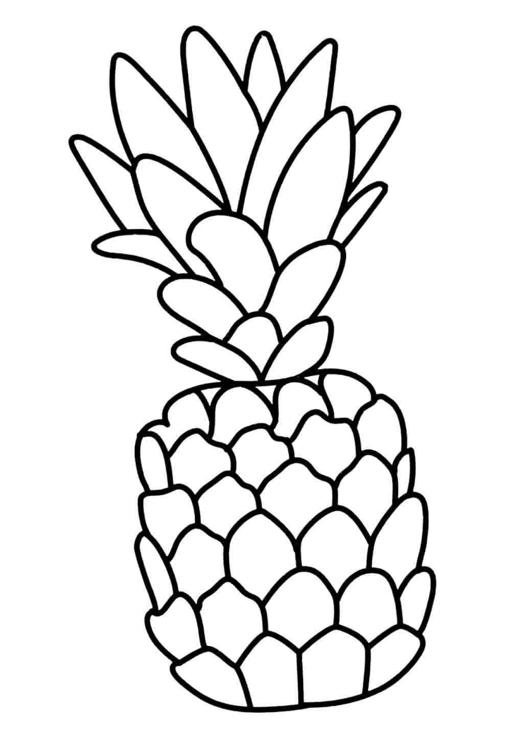 Ananas Ausmalbilder 700