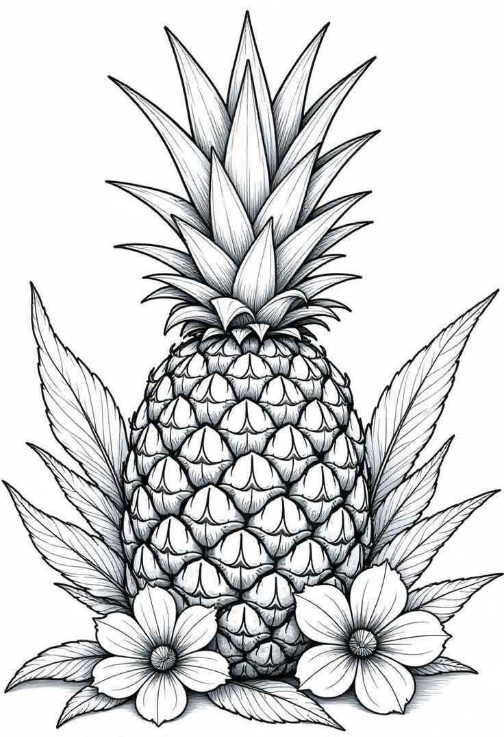 Ananas Ausmalbilder 760