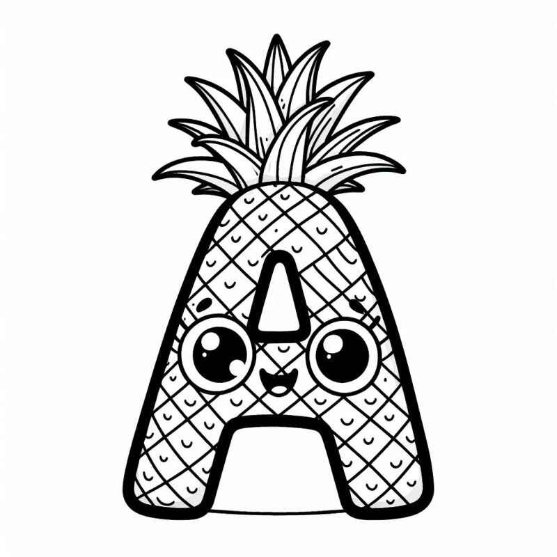 Ananas Ausmalbilder 936