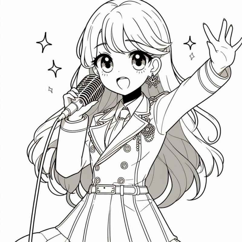 Anime Ausmalbilder 009