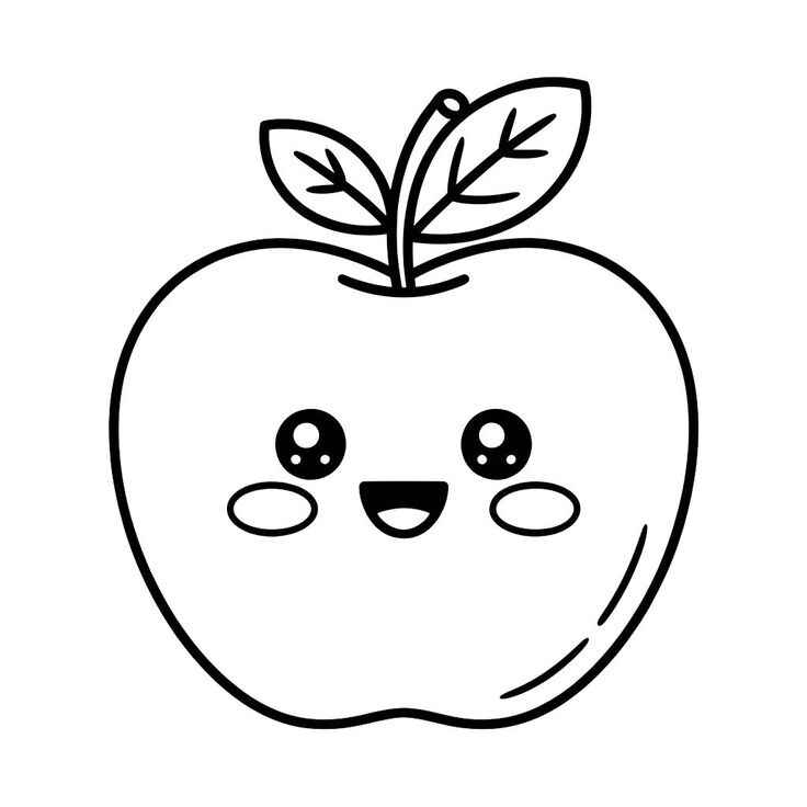 Apfel Ausmalbilder 124