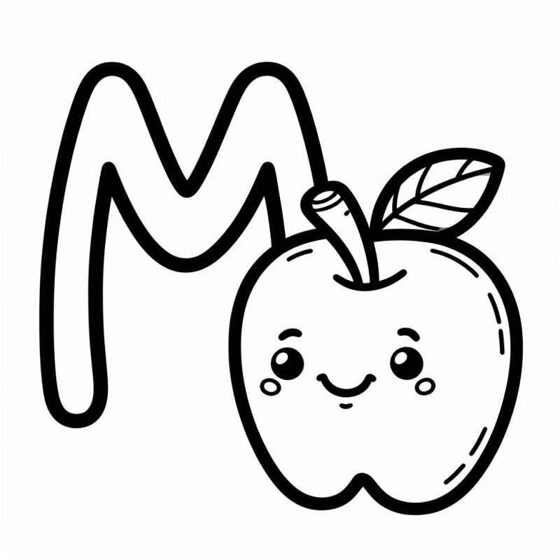 Apfel Ausmalbilder 609