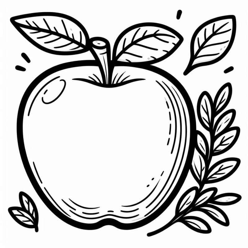 Apfel Ausmalbilder 976