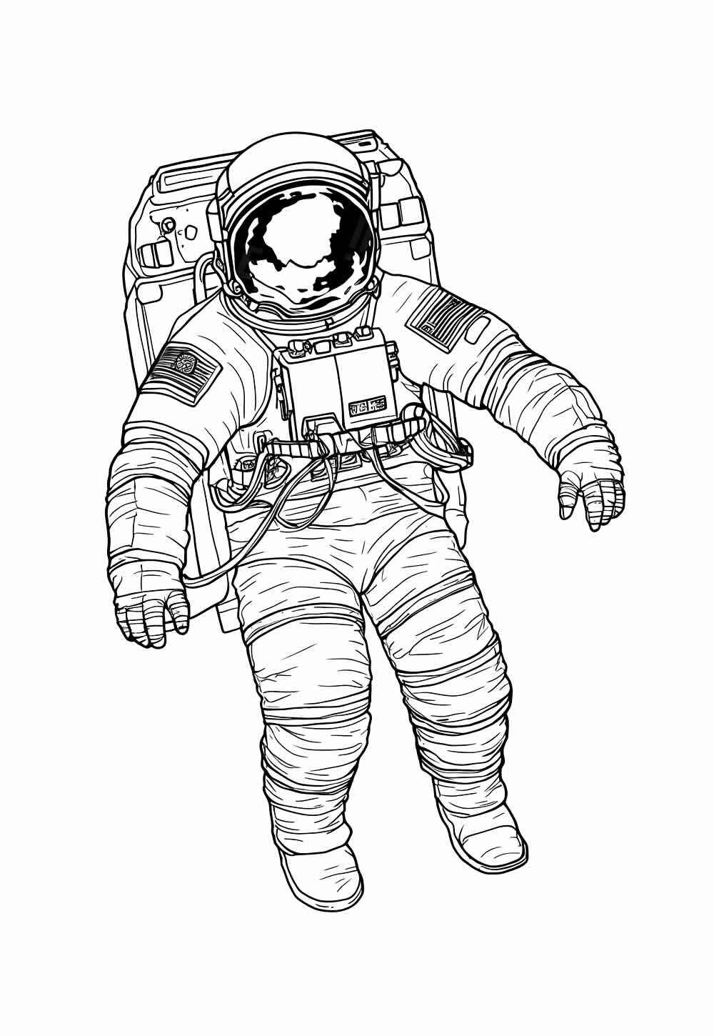 Astronaut Ausmalbilder 532