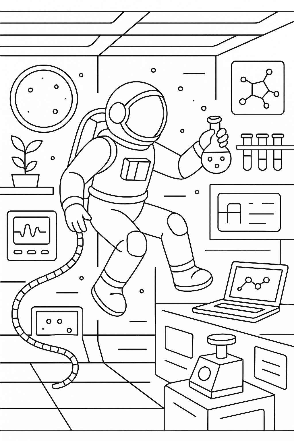 Astronaut Ausmalbilder 638