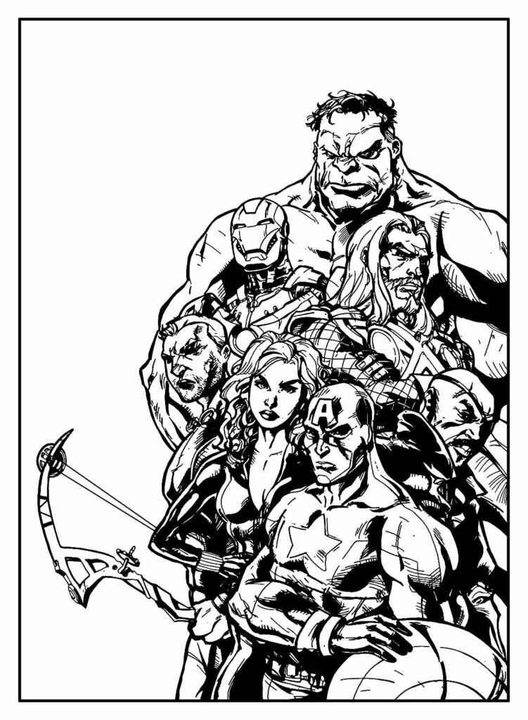 Avengers Ausmalbilder 026