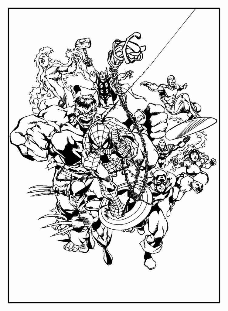 Avengers Ausmalbilder 115