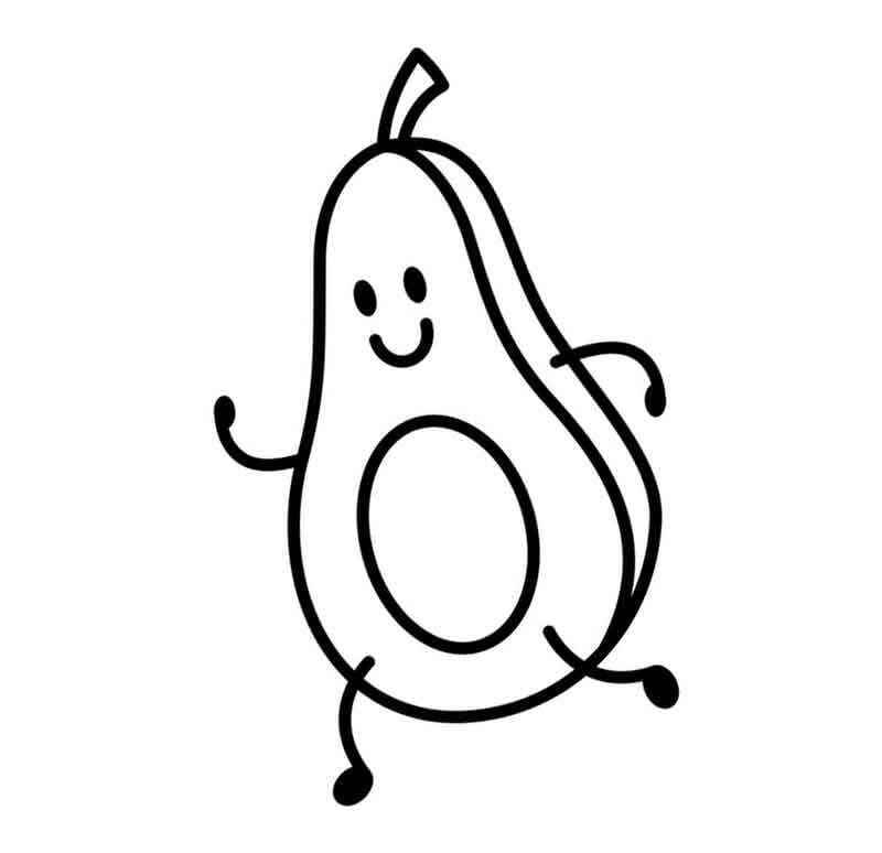 Avocado Ausmalbilder 149