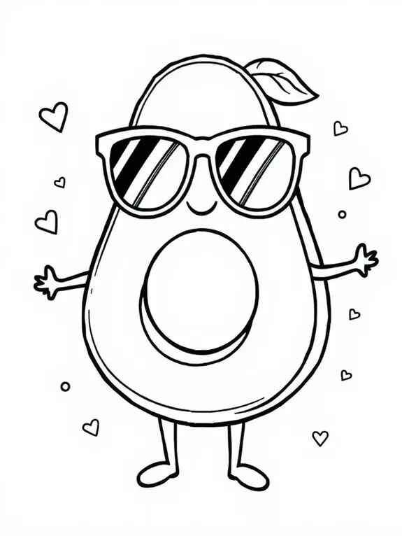 Avocado Ausmalbilder 209