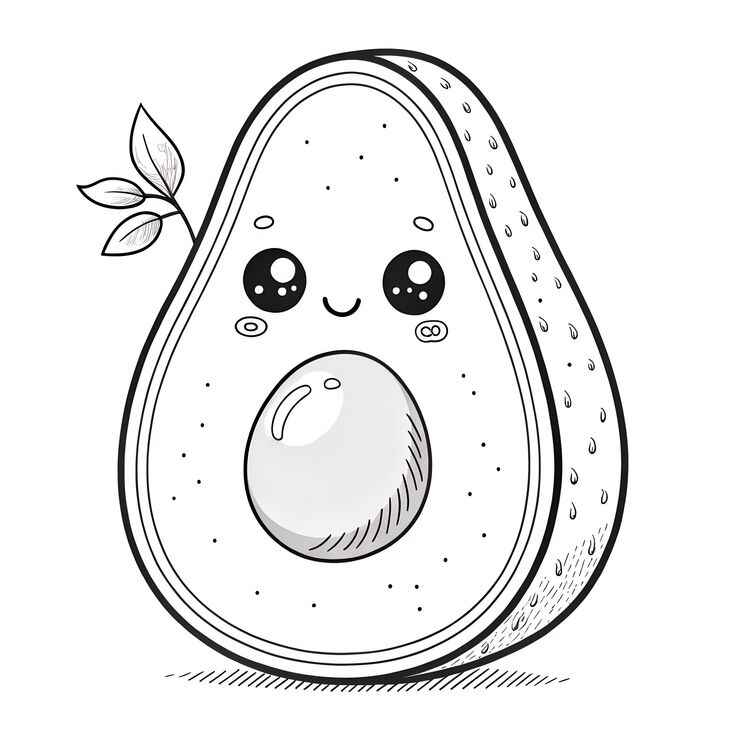 Avocado Ausmalbilder 334