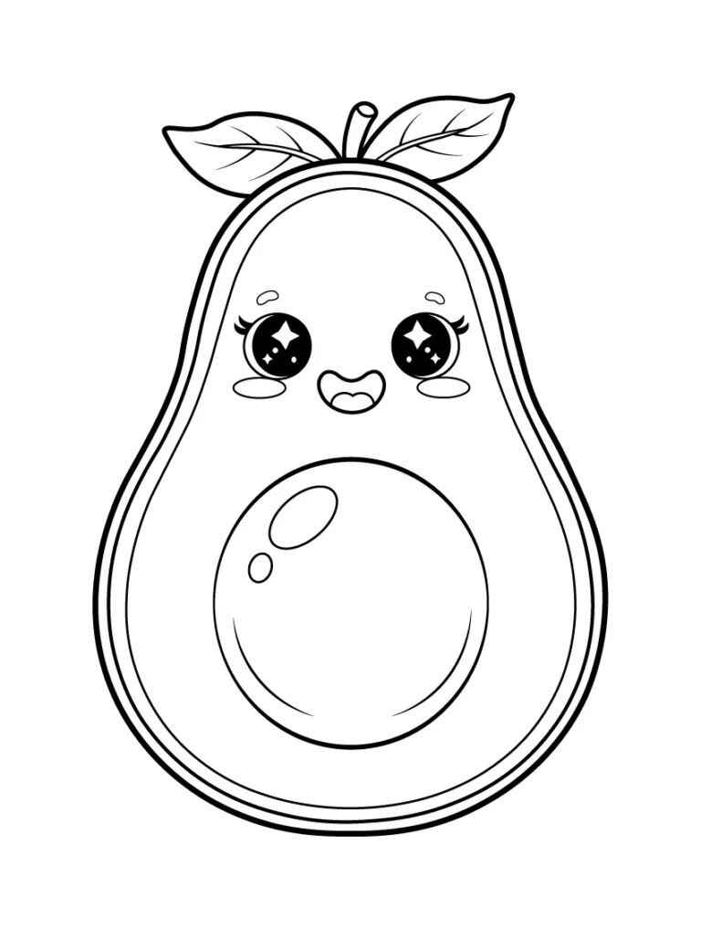 Avocado Ausmalbilder 414