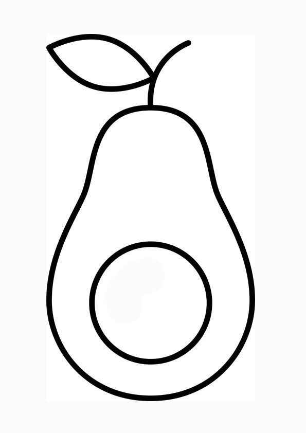 Avocado Ausmalbilder 456