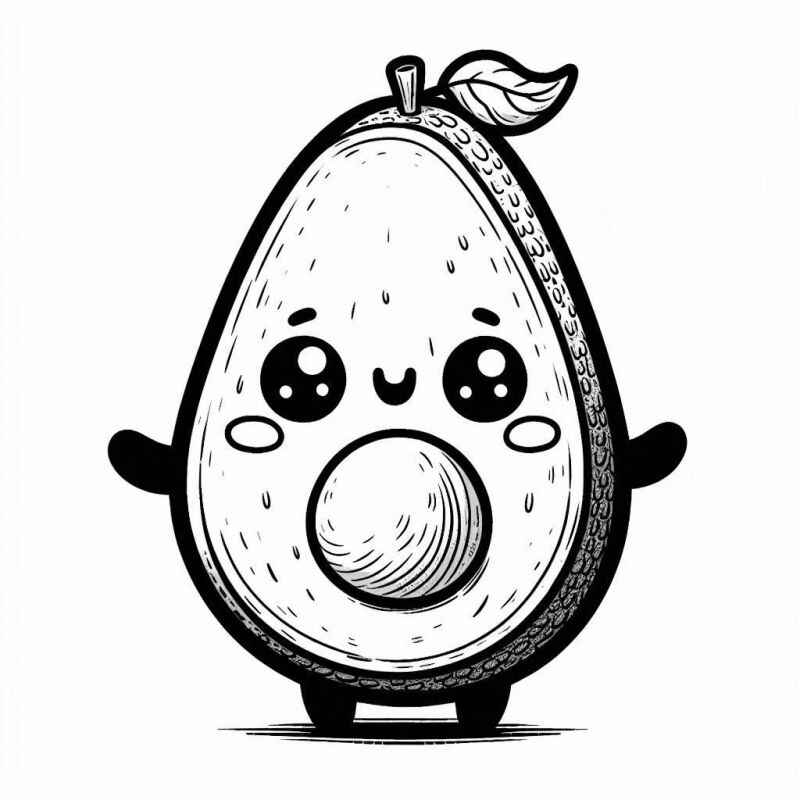 Avocado Ausmalbilder 538