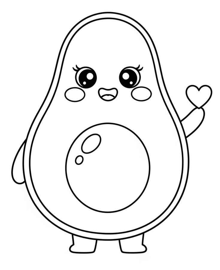 Avocado Ausmalbilder 572