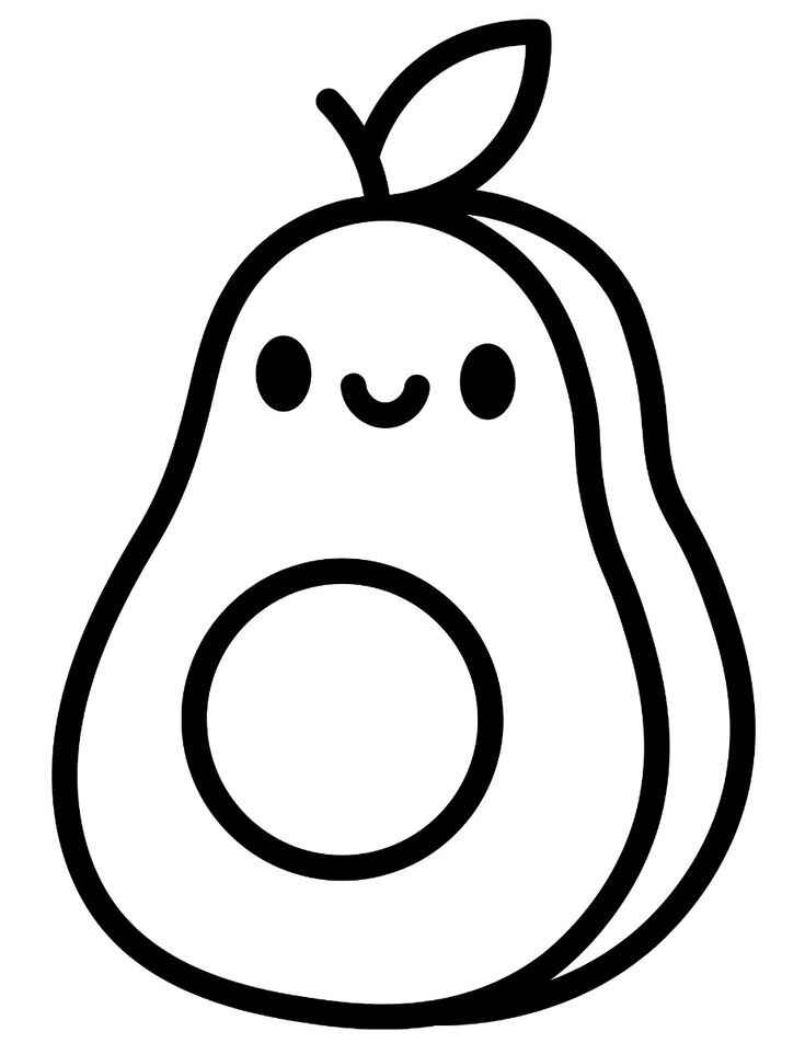 Avocado Ausmalbilder 612