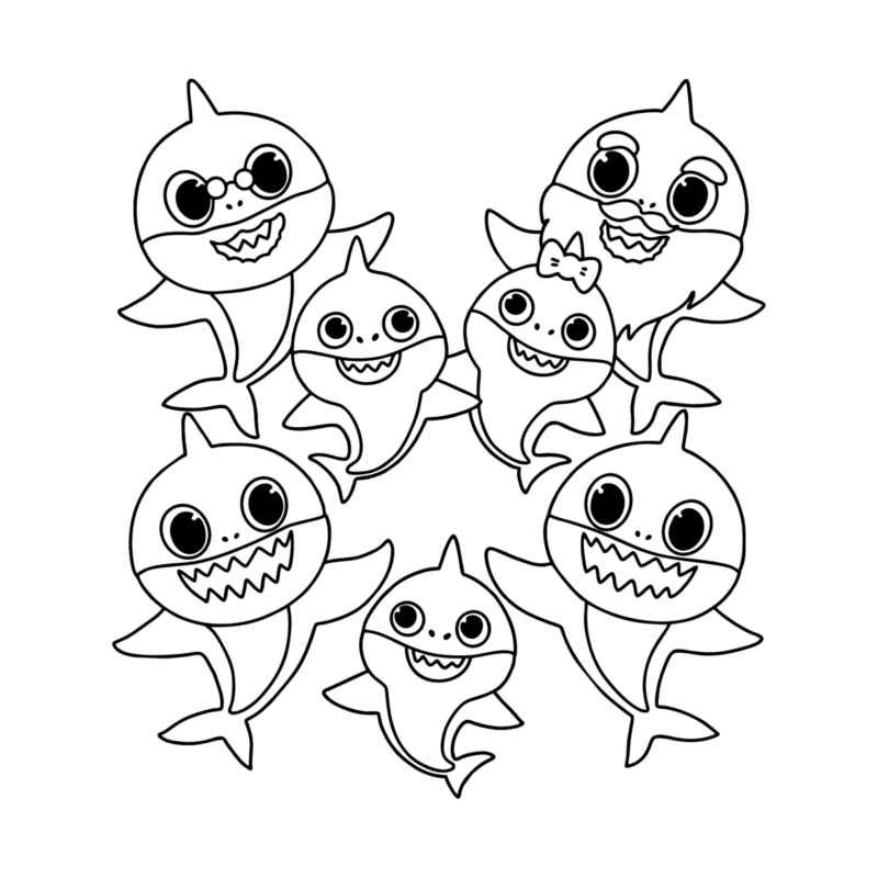 Baby Shark Ausmalbilder 004