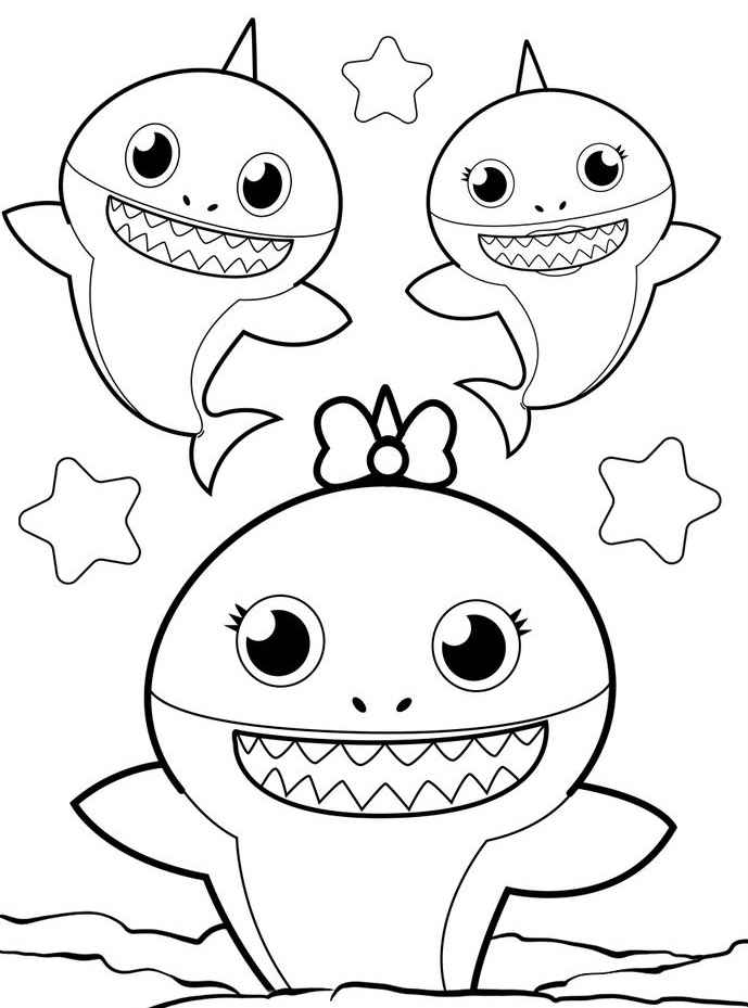 Baby Shark Ausmalbilder 015