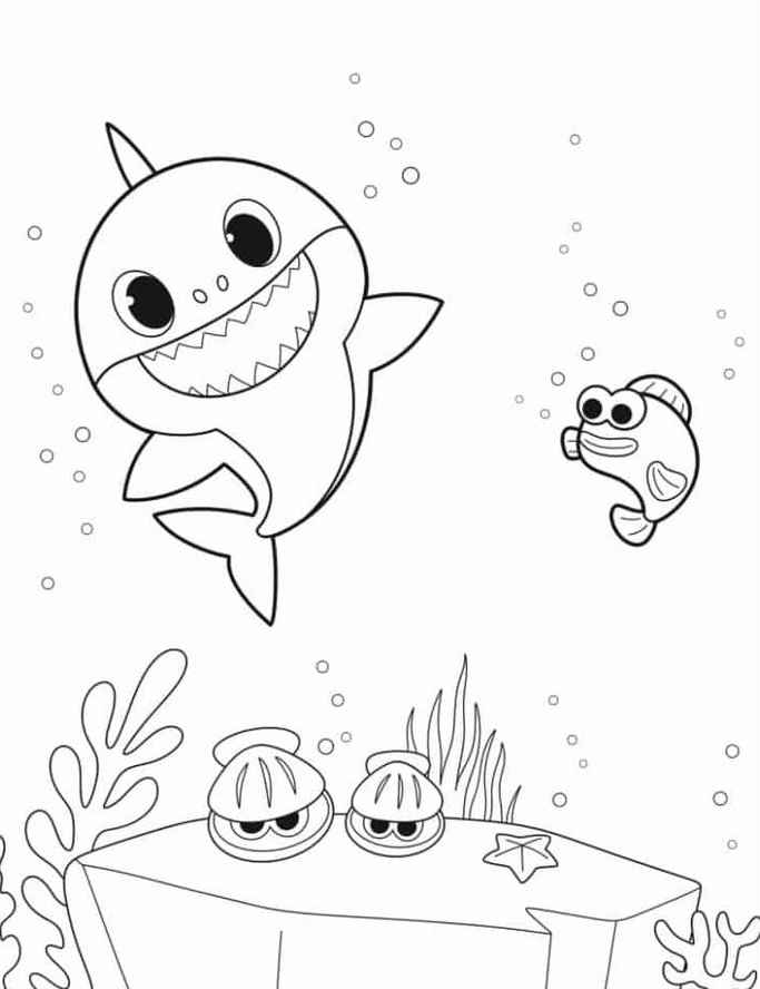 Baby Shark Ausmalbilder 061