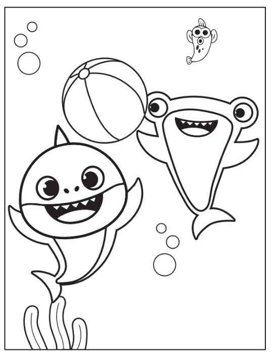 Baby Shark Ausmalbilder 079
