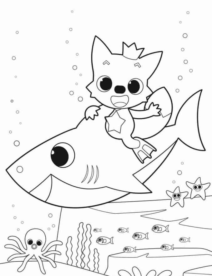 Baby Shark Ausmalbilder 442