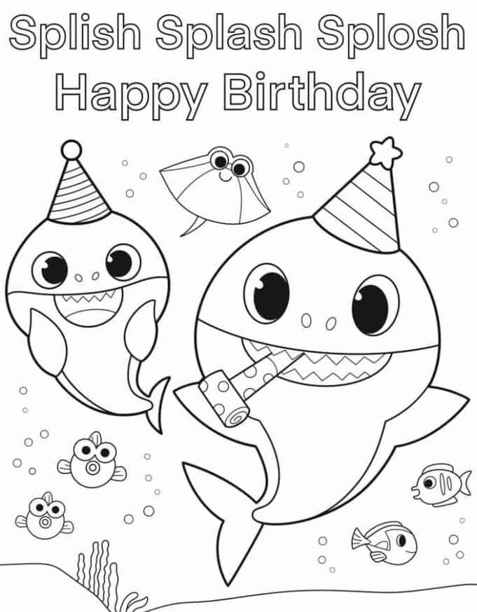 Baby Shark Ausmalbilder 447