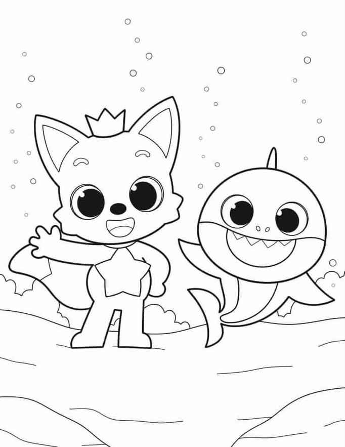 Baby Shark Ausmalbilder 500