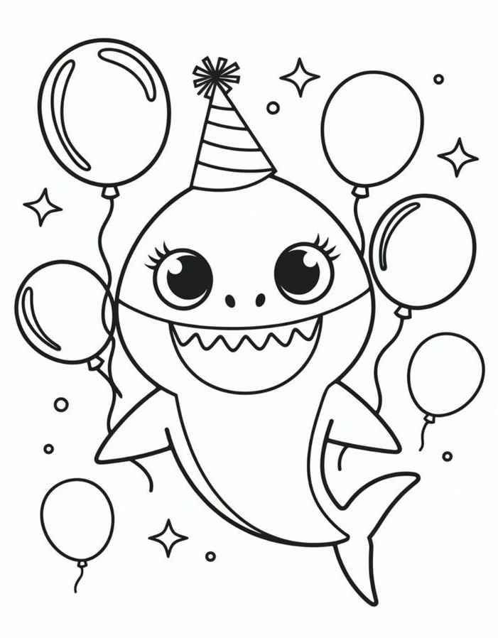 Baby Shark Ausmalbilder 563