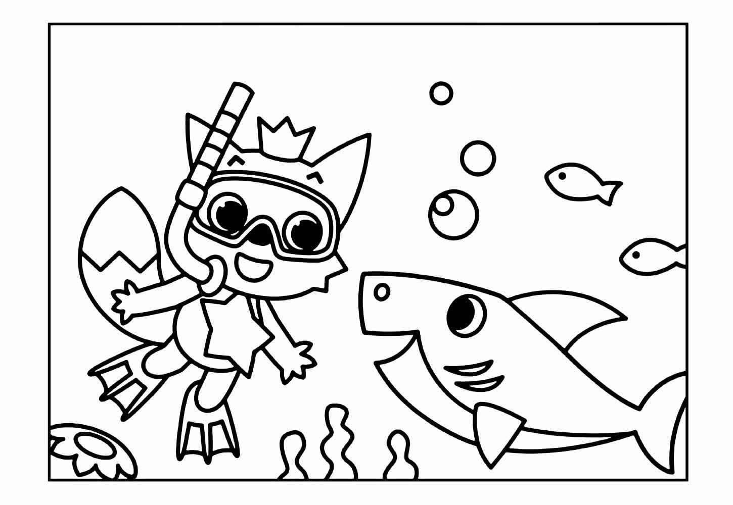 Baby Shark Ausmalbilder 604