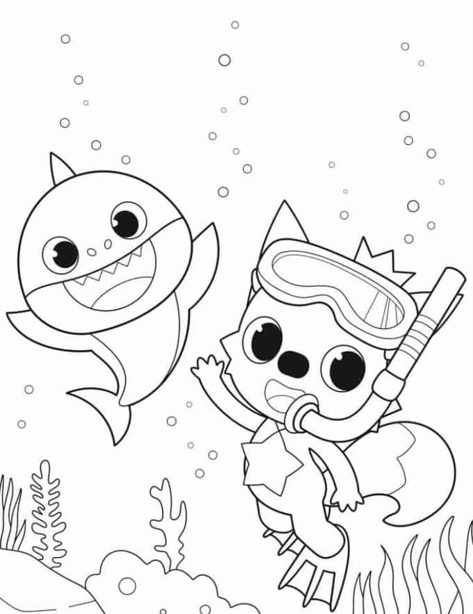 Baby Shark Ausmalbilder 642