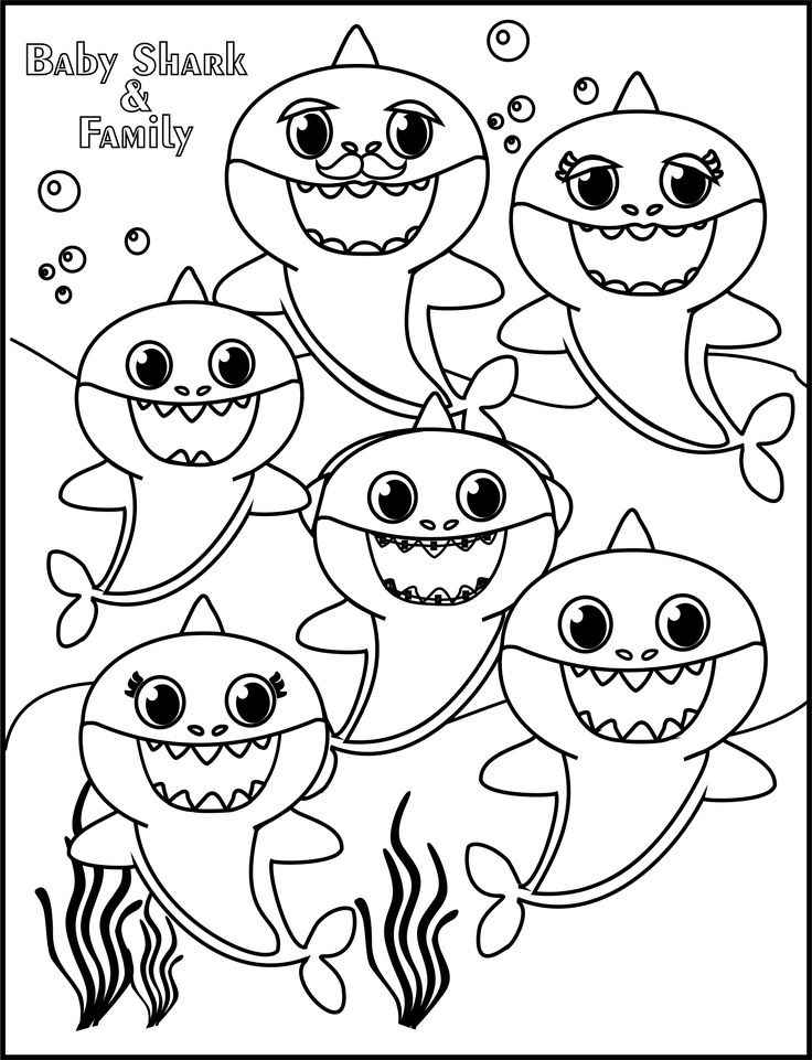 Baby Shark Ausmalbilder 748