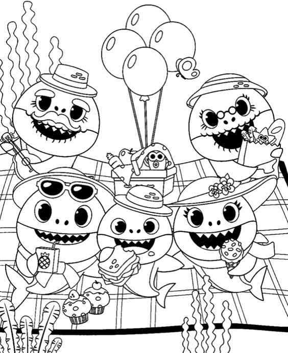 Baby Shark Ausmalbilder 781