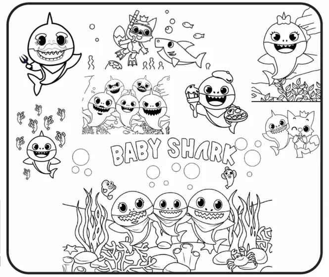 Baby Shark Ausmalbilder 869