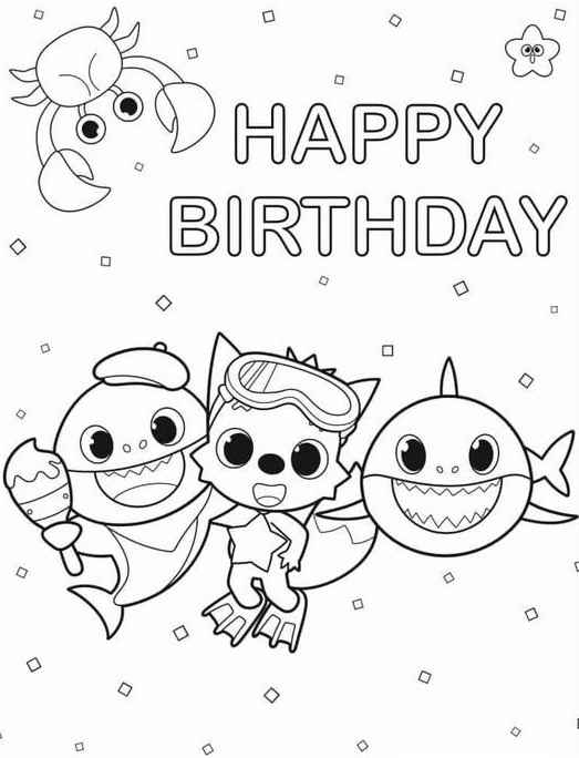 Baby Shark Ausmalbilder 871