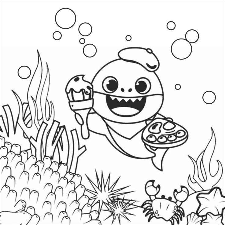 Baby Shark Ausmalbilder 914