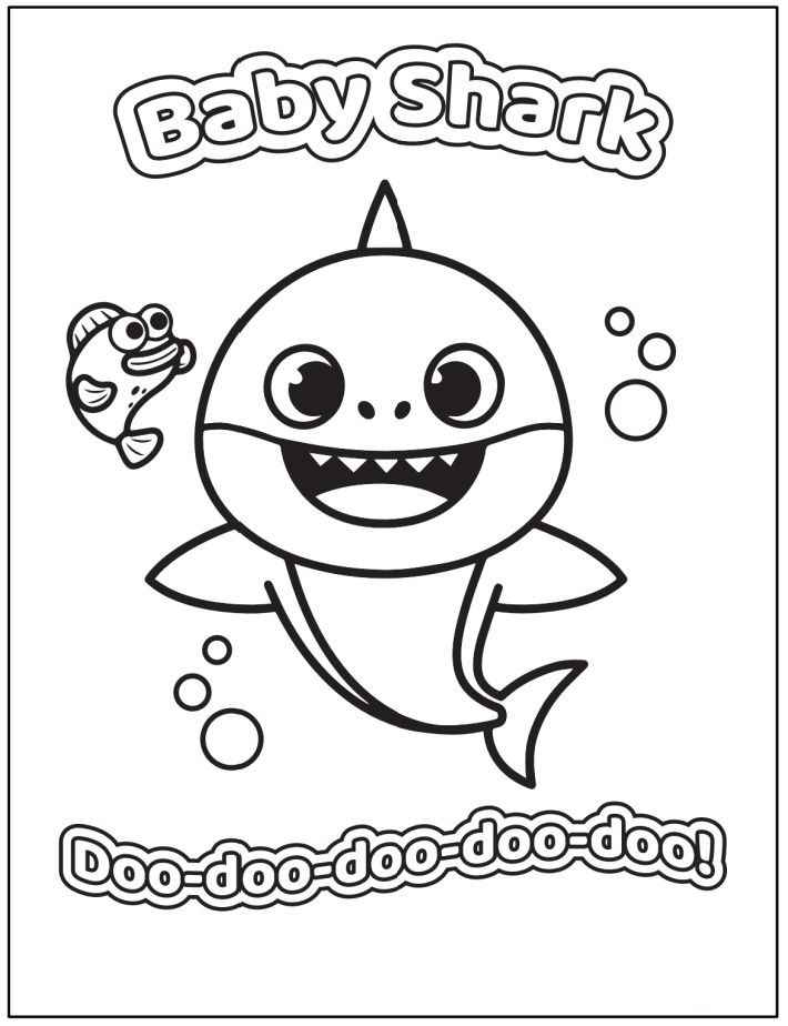 Baby Shark Ausmalbilder 936