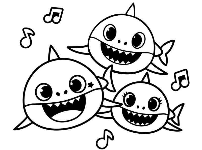 Baby Shark Ausmalbilder 949