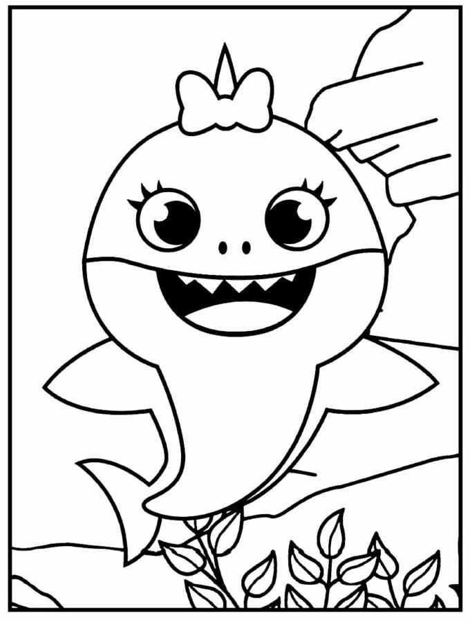 Baby Shark Ausmalbilder 964