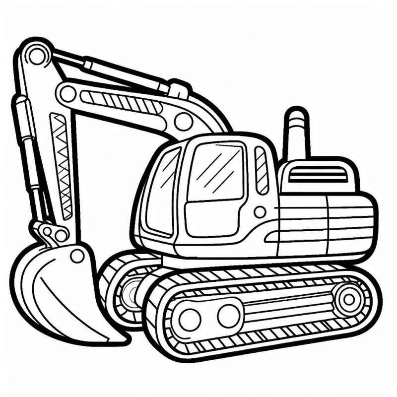 Bagger Ausmalbilder 010