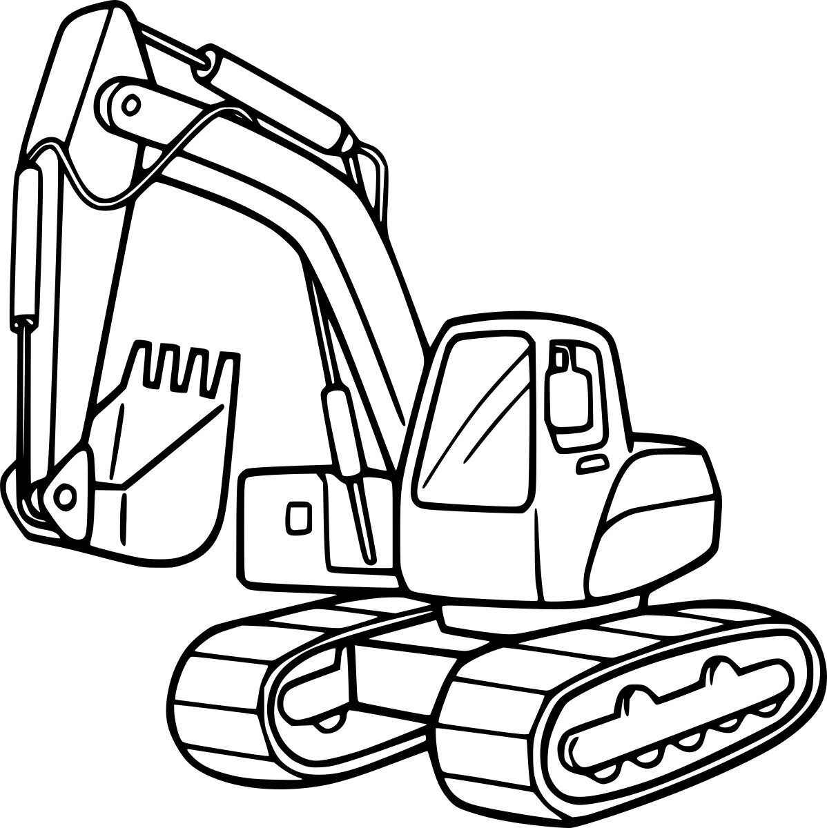 Bagger Ausmalbilder 040