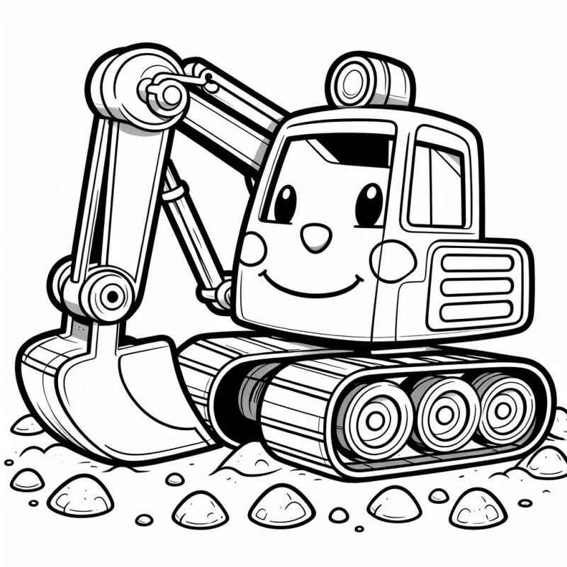 Bagger Ausmalbilder 434