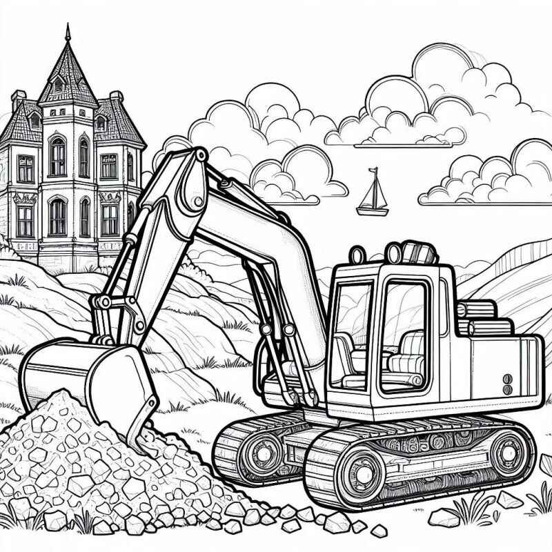 Bagger Ausmalbilder 466