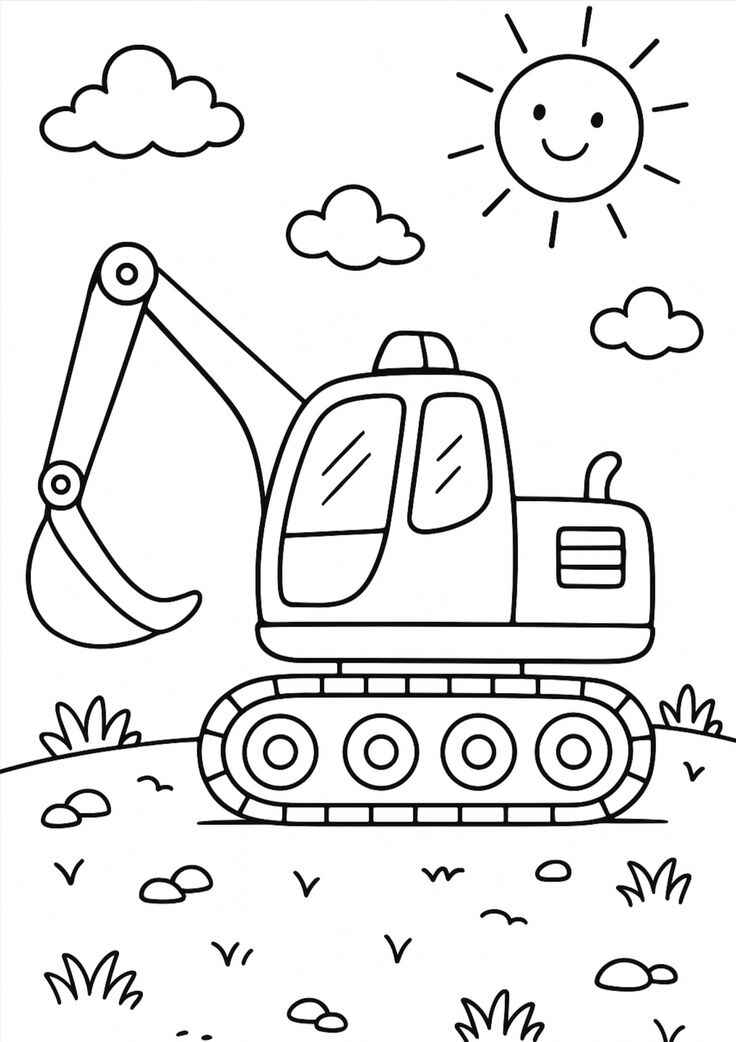 Bagger Ausmalbilder 661