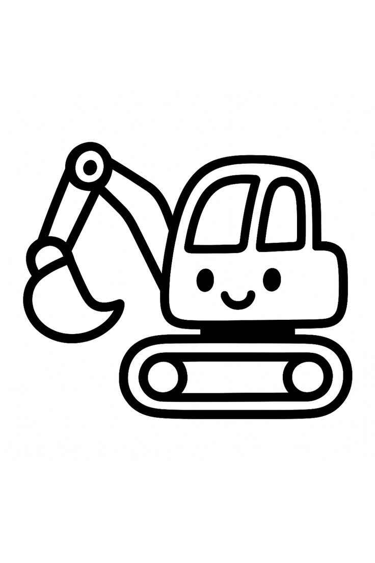 Bagger Ausmalbilder 763