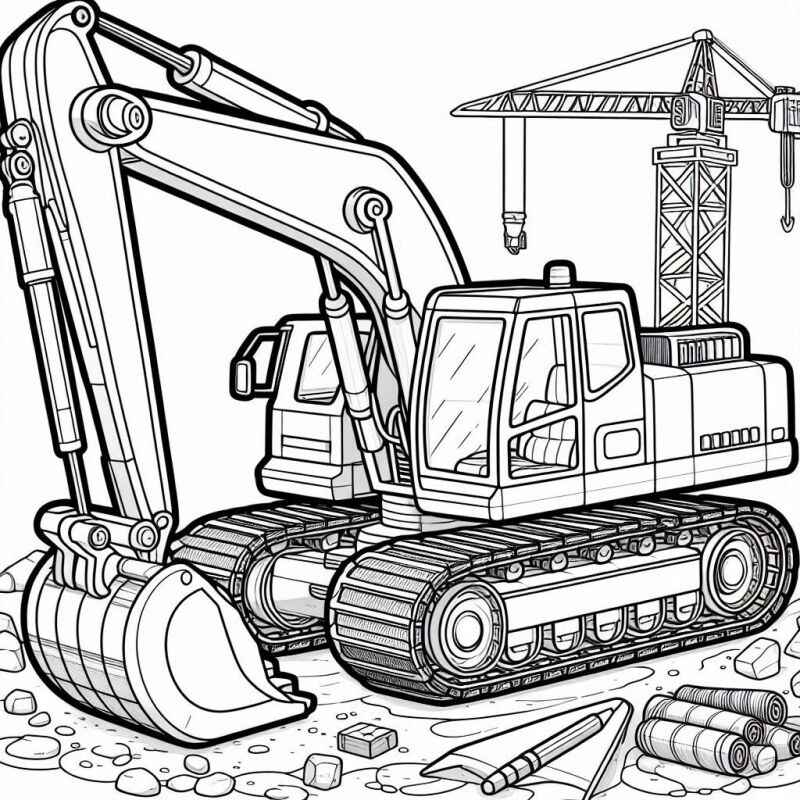 Bagger Ausmalbilder 902