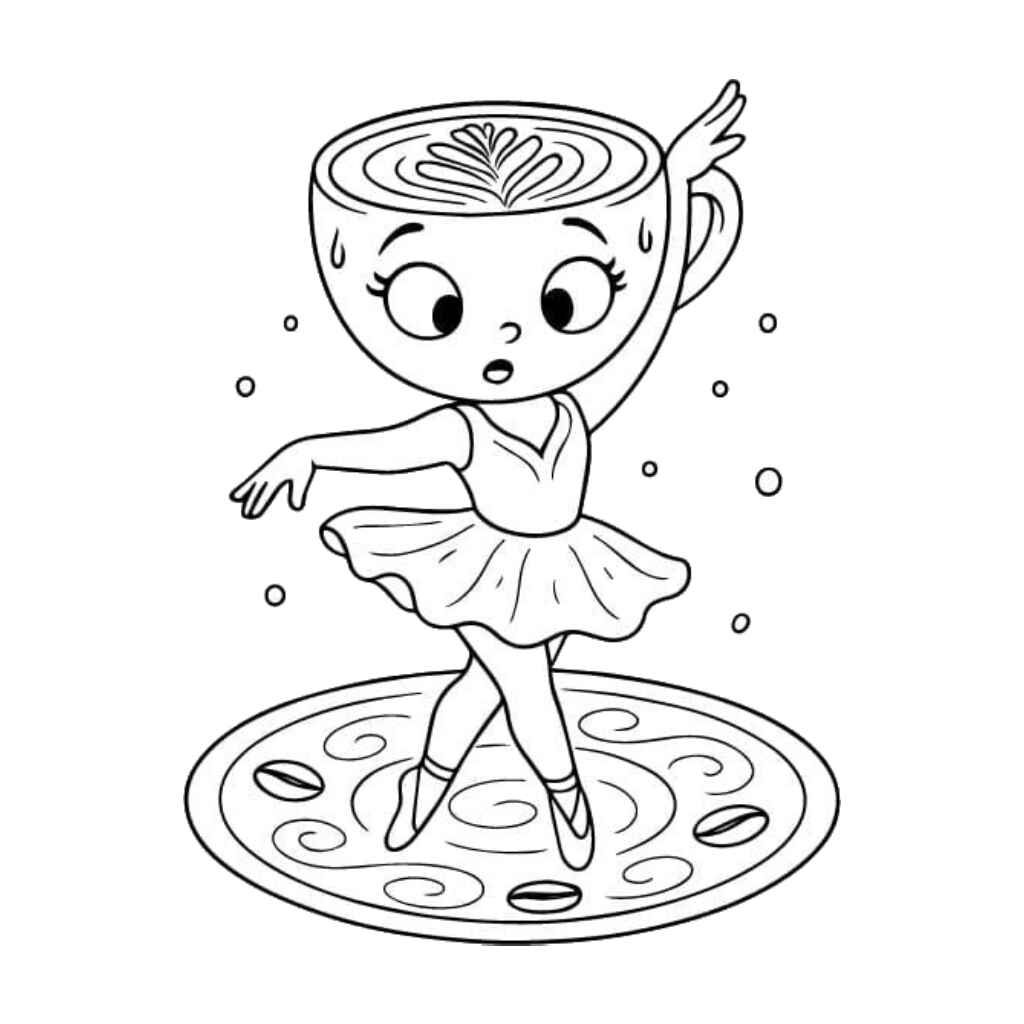 Ballerina Capuccina Ausmalbilder 052