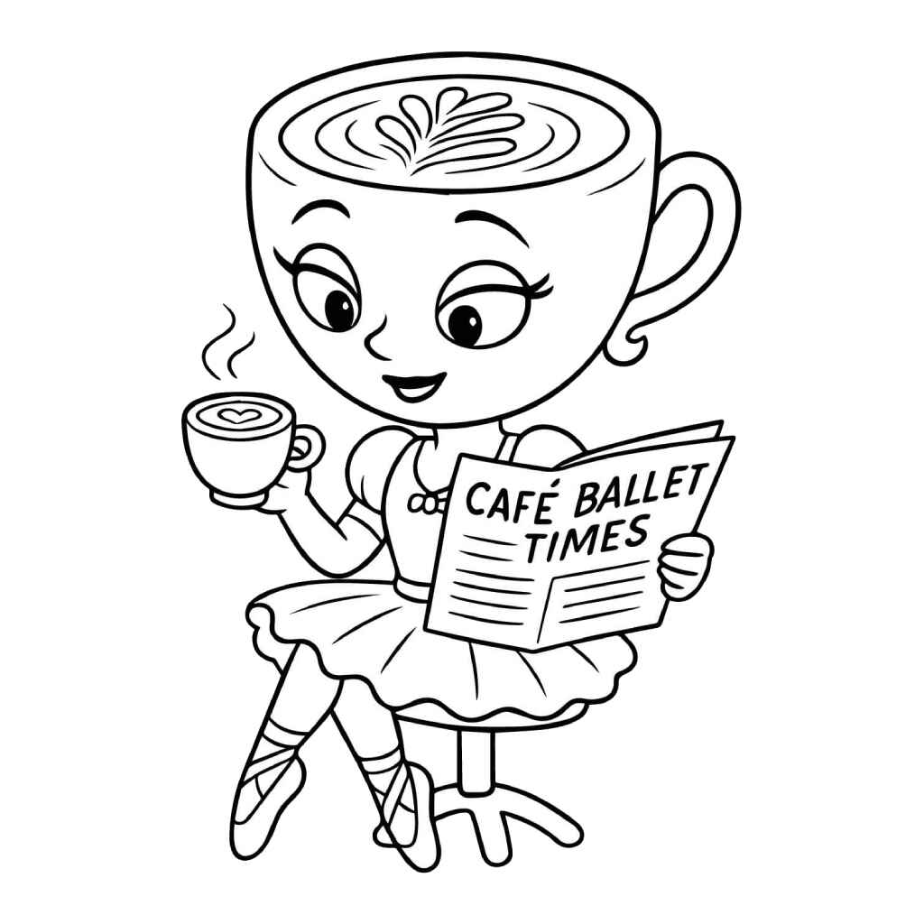 Ballerina Capuccina Ausmalbilder 156