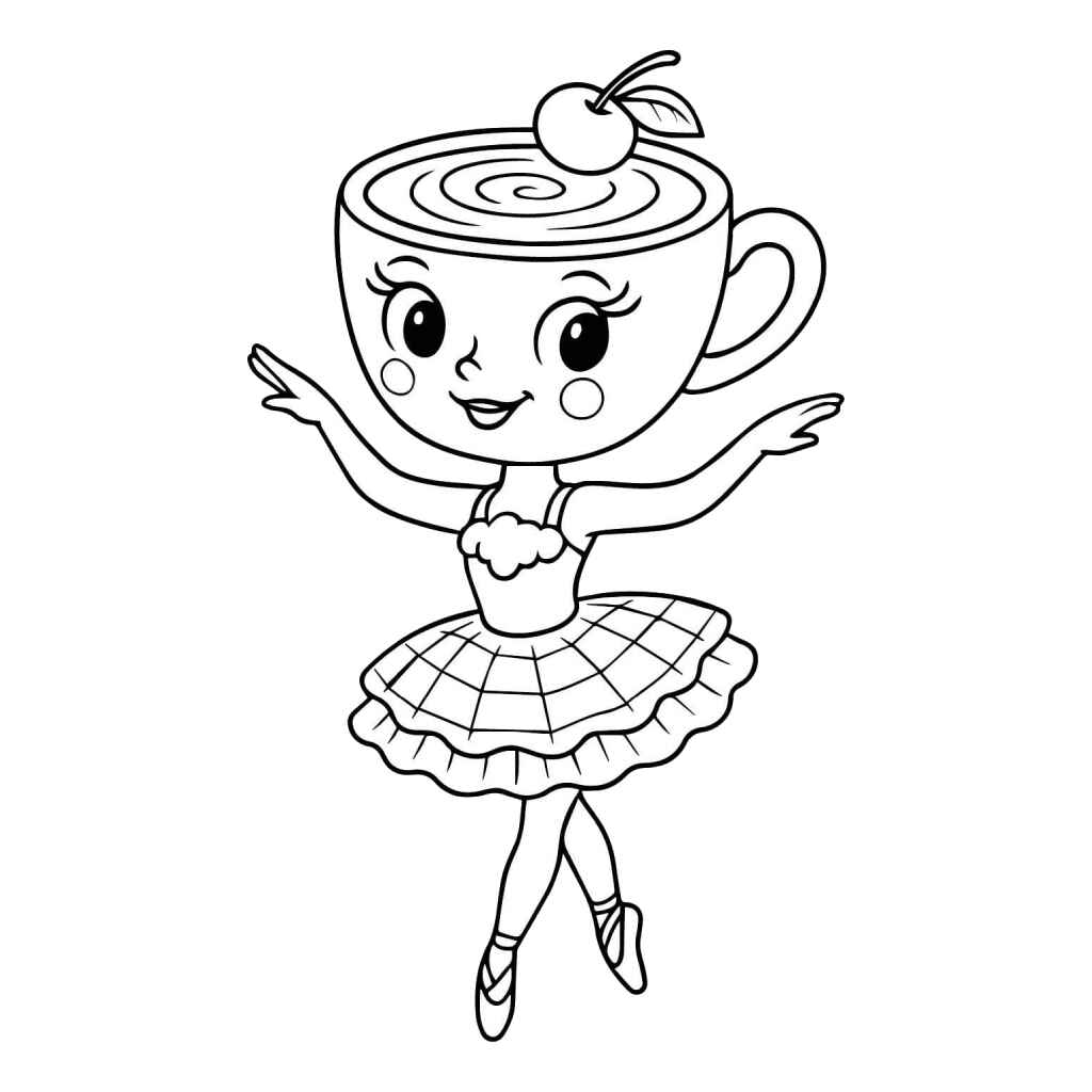 Ballerina Capuccina Ausmalbilder 349