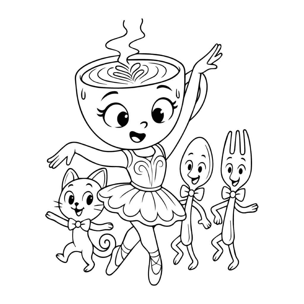 Ballerina Capuccina Ausmalbilder 482