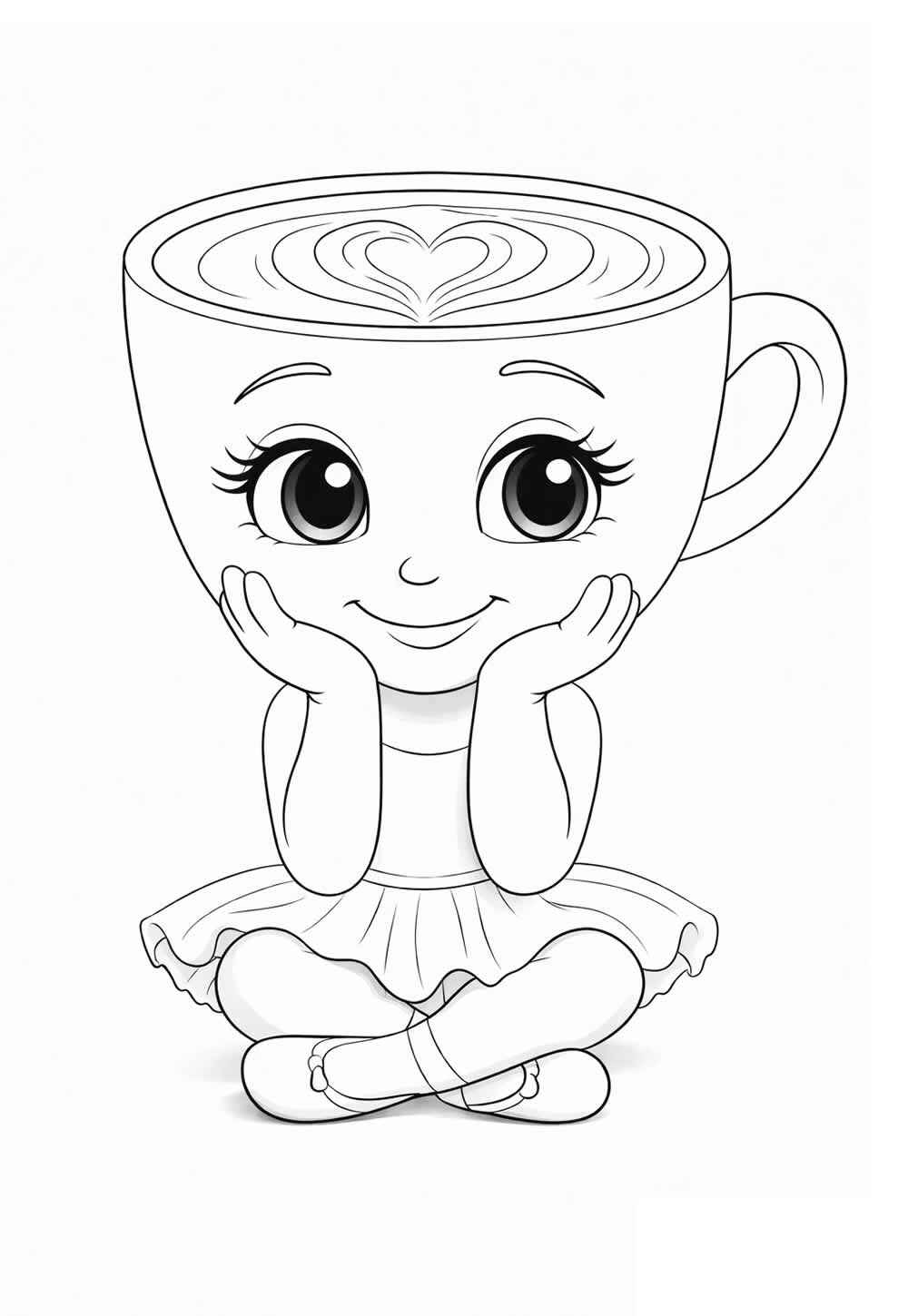 Ballerina Capuccina Ausmalbilder 756