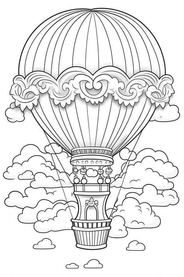 Ballon Ausmalbilder 109